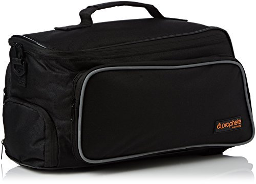 Prophete,604,Gepäckträgertasche AA8für E-BikeAkku, schwarz, L