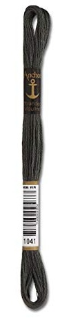 Anchor Sticktwist 2 Strängchen Farbe 1041 - grüngrau dunkel