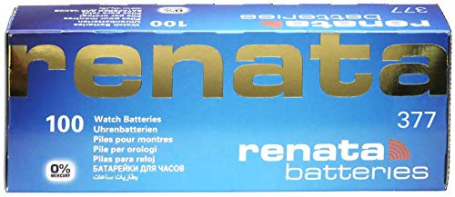 Renata 377 SR626SW 1,55 V Uhrenbatterie (Silberoxidbatterie), 10 Stück