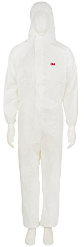 3M 4540+3XL Schutzanzug, Typ 5/6, Größe 3XL, Weiß/Blau