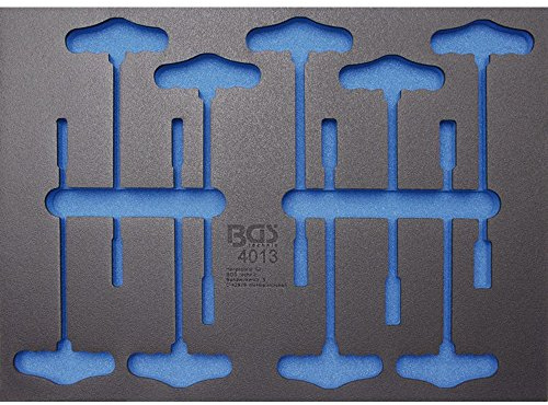 BGS 4013-5 | Werkstattwageneinlage 3/3 | leer | für Art. 4013 | Hartschaum | Länge 408 mm | Breite 567 mm | Höhe 32 mm | geeignet für alle BGS Werkstattwagen