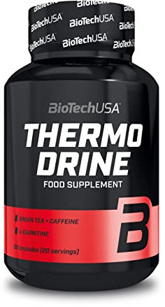 BioTechUSA Thermo Drine | 8 Wirkstoffe | mit Chrom und natürlichen Koffeinquellen | Energie und Stoffwechsel ankurbeln | glutenfrei, 60 Kapseln