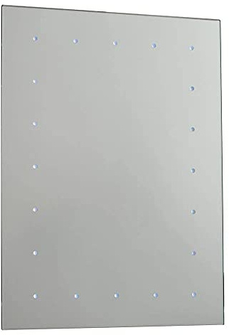 Saxby Toba Illuminated LED Battery Powered IP44 Light Up Bathroom Mirror
