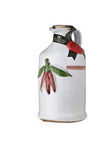 FRANTOIO GALANTINO-Jarres en Céramique-L'huile et les huiles aux herbes Citrus-Jarre PIMENT 0,250 - Artisan Italien Produit