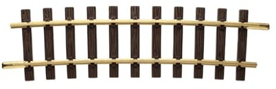 LGB – gebogenes Gleis R5 – 7,5° - L18020, gebogenes Gleiselement, Gleiserweiterung für Gartenbahn, Gleismaterial, Zubehör, Spur G, Maßstab 1:22,5