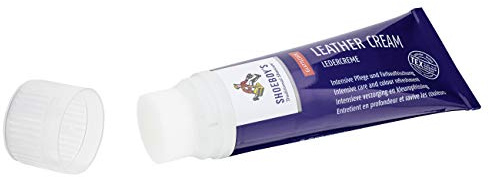 Shoeboy's Leather Cream - Schuhcreme mit Schwammaufträger für Glattleder, rot, 1er Pack (1 x 75 ml)