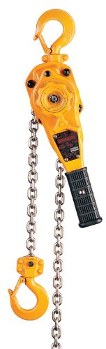 Harrington LB Series Steel Lever Hoist, 9-19/32 Lever, 3/4 Ton Capacity, 15' Lift Height, 0.9 Opening, 11 Headroom