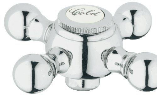 GROHE Kreuzgriff (Original Ersatzteil, Langlebig, Robust, Herstellergarantie: 5 Jahre, Passgenau), Chrom, 45291000
