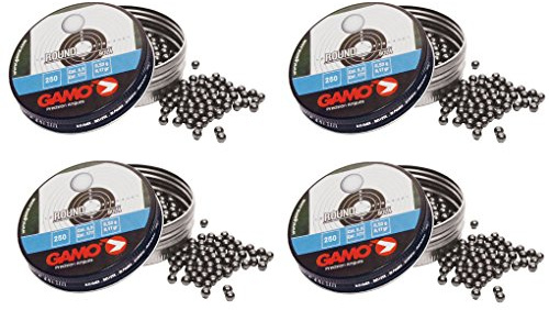 Outletdel ocio Pack 4 latas de 250 perdigones Gamo Round Bola 5,5mm. Modelo 320325