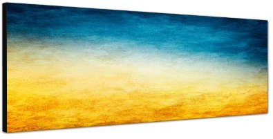 Augenblicke Wandbilder Keilrahmenbild Wandbild 150x50cm Papier Texture Vintage gelb blau