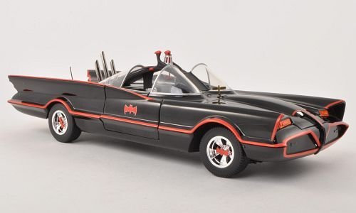 Batman Batmobile, TV-Serie 1966, Modellauto, Fertigmodell, Mattel 1:18
