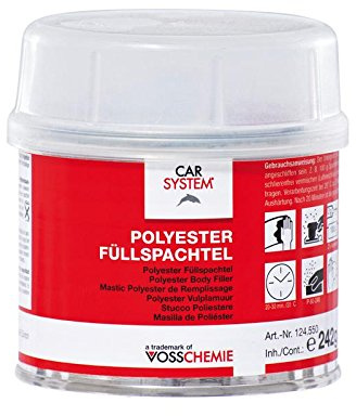 CAR SYSTEM Füllspachtel grau 250 g inkl. Härter 124.550