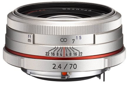 Pentax HD DA 70mm F2.4 Limited SLR Téléobjectif Argent - Lentilles et filtres d'appareil Photo (SLR, 6/5, Téléobjectif, 0,7 m, Pentax K, Auto/Manuel)