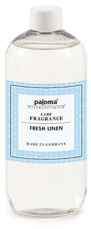 pajoma® Påfyllningsflaska för katalytisk doftlampa, 500 ml, färskt linne | rumsdoft, påfyllning – intensiv och högkvalitativ doft i premiumkvalitet