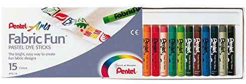 Pentel PTS-15 GmbH PTS15 - Stoffmalkreide 15er Kunststoffetui