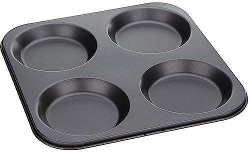 Jocbinltd 5501 4 Cup Yorkshire Pudding Tray , Black