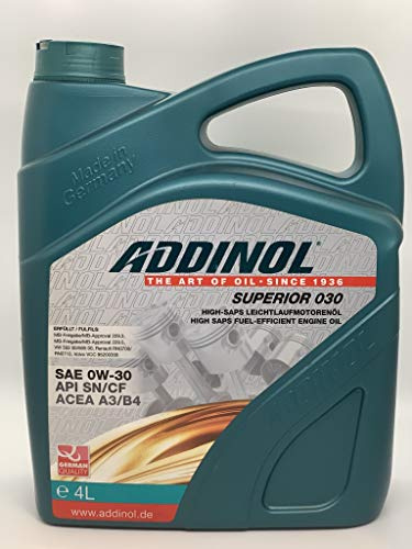 ADDINOL SUPERIOR 0W-30 A3/B4 Motorenöl, 4 Liter