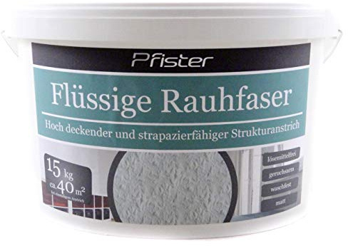 BAU DISCOUNT Flüssige Raufaser Pfister weiss 15kg