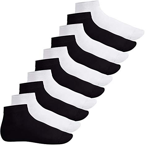 Footstar herr & dam korta strumpor (10 par), kvartsstrumpor av bomull – Sneak It!