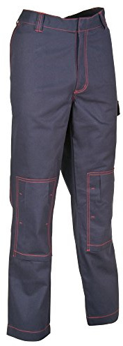 Cofra S.r.l. 40-00V26102-56 Cofra Flammhemmende Bundhose FLAME STOP V261 Hitzeschutz Schweißerhose, 56, Blau