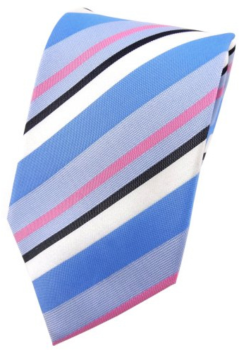 TigerTie Designer Seidenkrawatte in gestreift