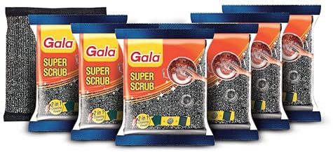 Gala Super Scrub Lot de 6 gommages en Acier Noir