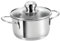 Kopf Mini Induktion Kochtopf Parvus, Ø 12 cm, Höhe 6,5 cm, 0,65 Liter, Edelstahl