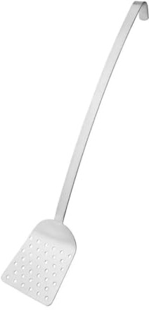 Vogue Heavy Duty Fish Slice St/St - 470mm 18 1/2 | Keeps hands safe from heat and oil splashes while lifting or turning delicate fish fillets in busy commercial kitchens.