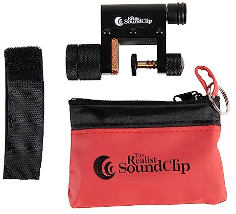 Realist RLSTSC - SoundClip Pickup for Double Bass - Portable Great for Travel - Clamps Easily Onto Bridge - Onboard Volume Control - Unique Weight System Modulates Tone - USA Made