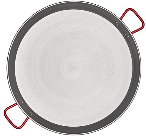 Garcima Paellera in Ferro Spazzolato Pellera, esmalte, Argento, 65 cm, 6 unità