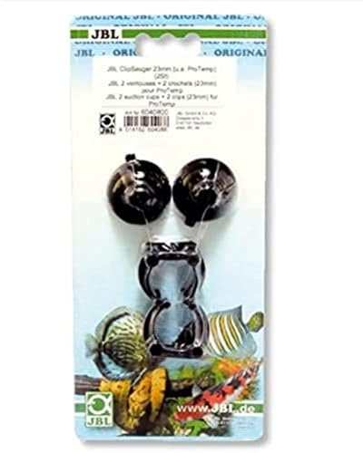 JBL 2 Ventose + 2 Clip (23 mm) per ProTemp, Ventose in Gomma per Oggetti di Diametro 23-28 mm
