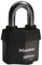 Master Lock 6127EURD Lucchetto ad Alta Sicurezza con Chiave, per Esterno, Ottimo per Trasporto e Applicabilità Industriale, Nero