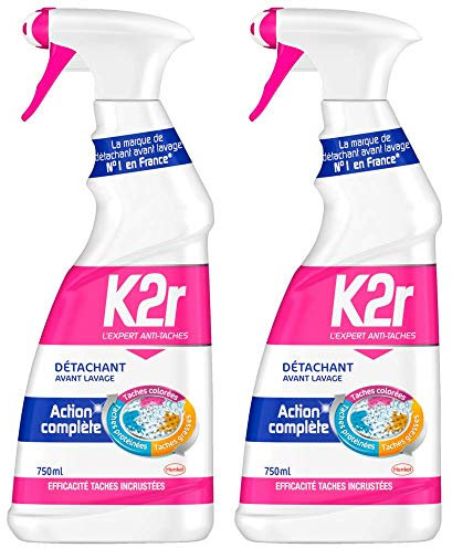 K2r - Aerosol quitamanchas de 750 ml - Lote de 2 unidades