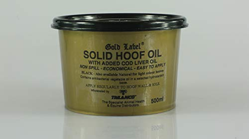 Gold Label Unisex svart solitt hovolja 500 ml