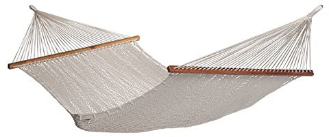 HängemattenGlück Stabhängematte Raja Natur Baumwolle Bio