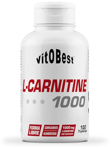 VITOBEST | Aminoácidos L-Carnitine 1000 | Cada cápsula contiene 1000 mg de L-Carnitina (Carnipure™). | Apto para personas celíacas | 100 TripleCaps