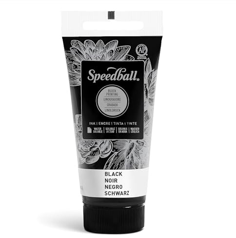 SPEEDBALL ART PRODUCTS 003400 - Inchiostro per stampa a blocchi, 37 cc, colore: Nero