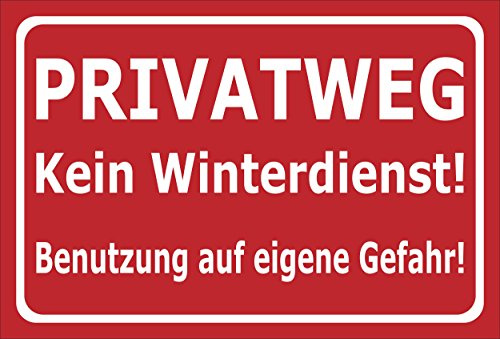 Melis-Folienwerkstatt Schild Privatweg - 30x20cm - Bohrlöcher - 3mm Aluverbund – 20 VAR S00018-024-D