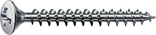 SPAX - Universalschraube, 3,0 x 25 mm, 1000 Stück, Linsensenkkopf, Kreuzschlitz Z, Vollgewinde, Vernickelt, E1J - 0241030300255