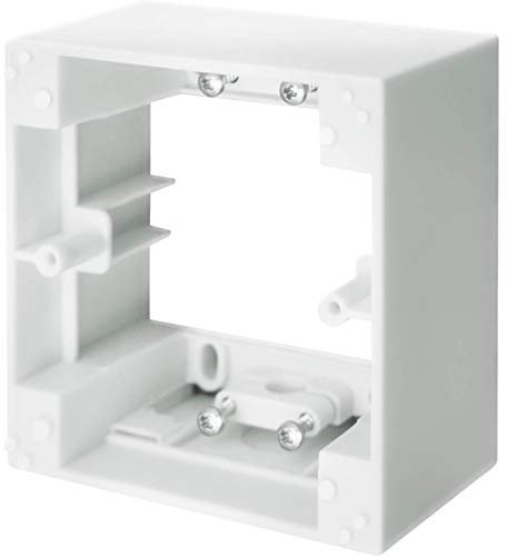 Schellenberg 20003 Telaio a parete per interruttore timer e pulsanti per controllo manuale motore tapparelle elettriche, angolare, bianco