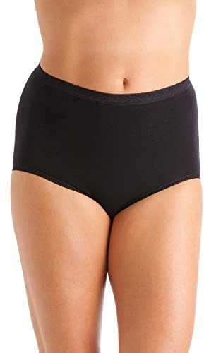 La Marquise - Culotte Style Large Pour Les Femmes - Majoritaire En Coton - En Lot De 3 - Divers Couleurs Et Tailles Disponible - 44, Noir