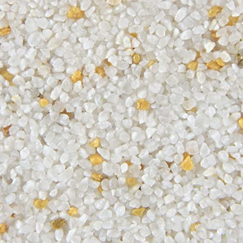 Terralith Buntsteinputz 15kg in weiß-beige, Sockelputz für Innen und Außen mit Reinacrylat Bindemittel aus Naturstein, 1-2mm Körnung (BSP08)