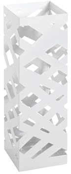 HAKU Möbel Paraplyställ vit, vit, Metall, metall - Storlek: B 16 cm x H 48 cm x D 16 cm, Stil: Modern