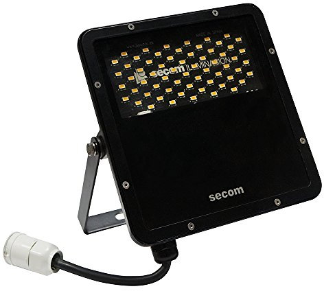 Secom s4125025083 – Proiettore Industrial LED, 240 V, luce bianca calda, colore: nero