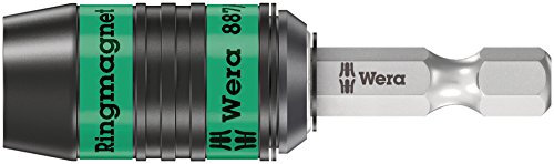 Wera 887/4 RR SB Universal Ring Magnet Rapidaptor Bit Holder, 1/4 Drive x 57 mm, 05073511001