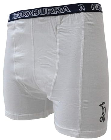 Kookaburra Unisex Kcc316y Jock Short With Integral Pouch Junior, White, Youths EU