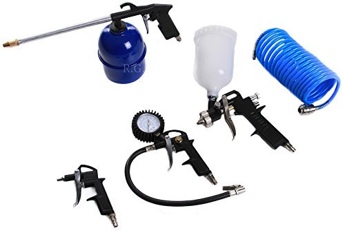 Druckluft Set 5 tlg für Kompressor Lackierung Spritz/Sprühpistole Schlauch