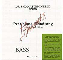 Thomastik Einzelsaite für Kontrabass 4/4 Präzision - E-Saite Vollstahlkern, Chrom umsponnen, Orchesterstimmung, mittel