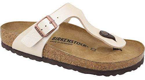 Birkenstock 943871 Gizeh pearl white, Birko Flor Graceful INFRADITO Donna, White EU 39