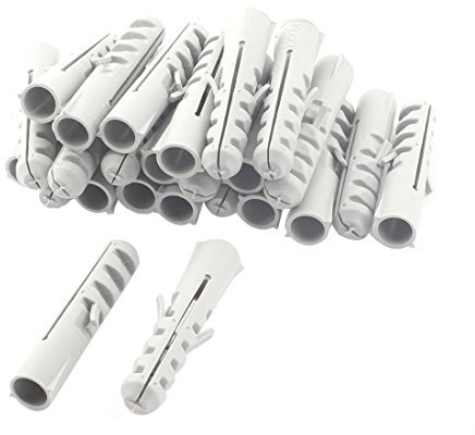 sourcing map M12x 60mm Kunststoff Verankert LAG Erweiterung Nägel Dübel Schrauben 25PCS DE de